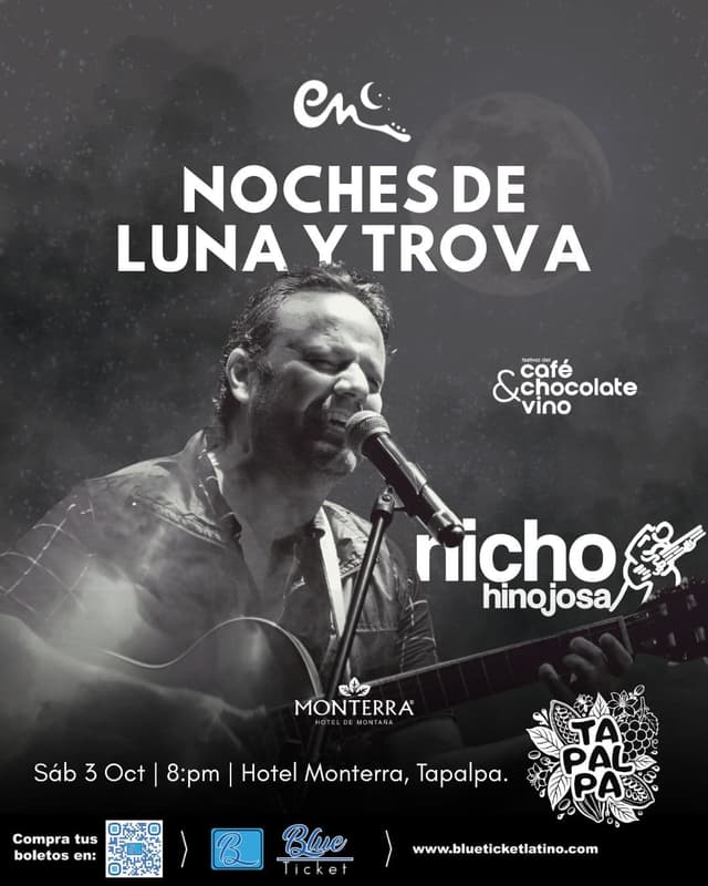 NOCHES DE LUNA Y TROVA EN TAPALPA CON NICHO HINOJOSA