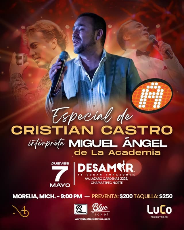 ESPECIAL DE CRISTIAN CASTRO EN DESAMOR MORELIA